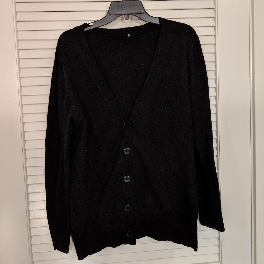 Black boyfriend cardigan